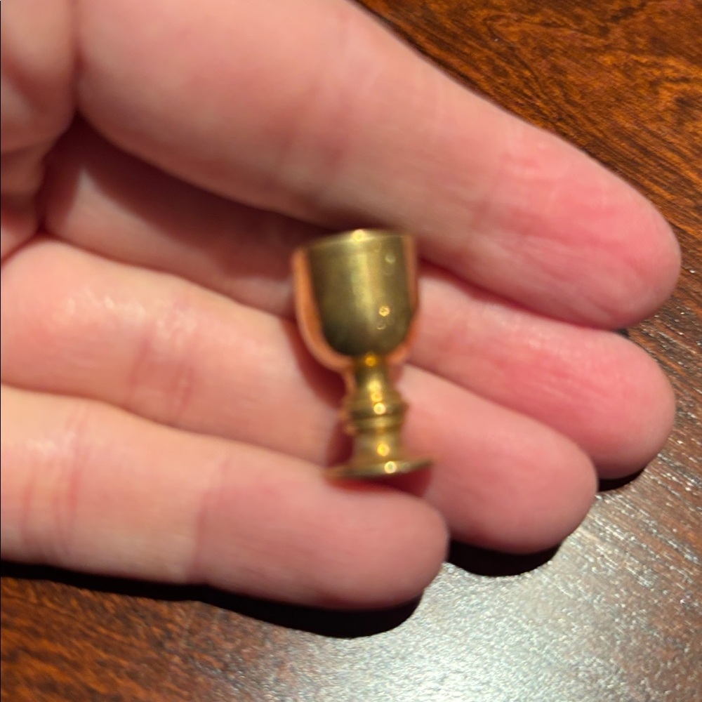 Vintage Gold Brass Miniature Set - Picture 3 of 6